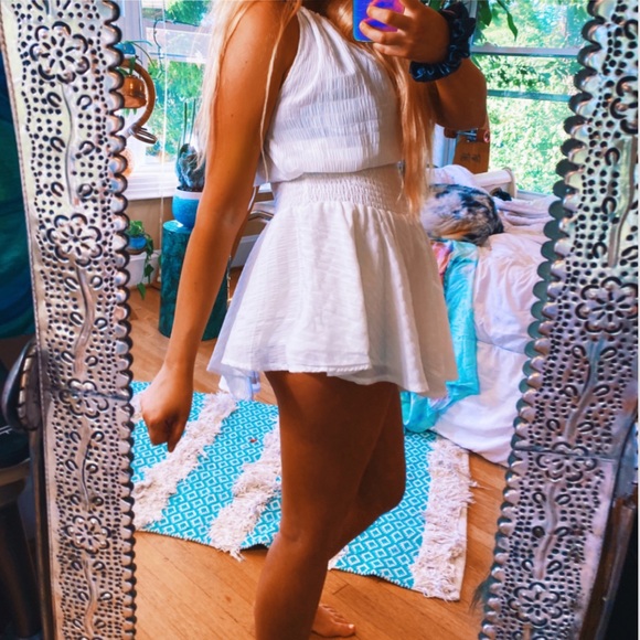 here comes the sun Dresses & Skirts - Here Comes The Sun White Smocked Halter Dress ✨🍂